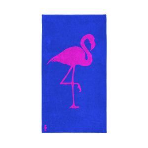 Seahorse Flamingo strandlaken, blue, 100% katoen