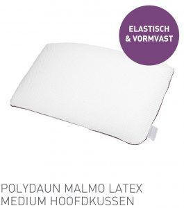 Polydaun Malmo latex medium hoofdkussen