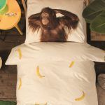 SNURK Banana Monkey dekbedovertrek - Monkey Day