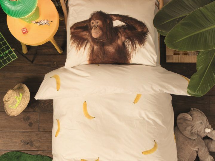 SNURK Banana Monkey dekbedovertrek - Monkey Day