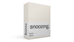 Snoozing flanel laken - Ivoor