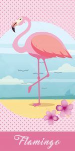 Flamingo strandlaken