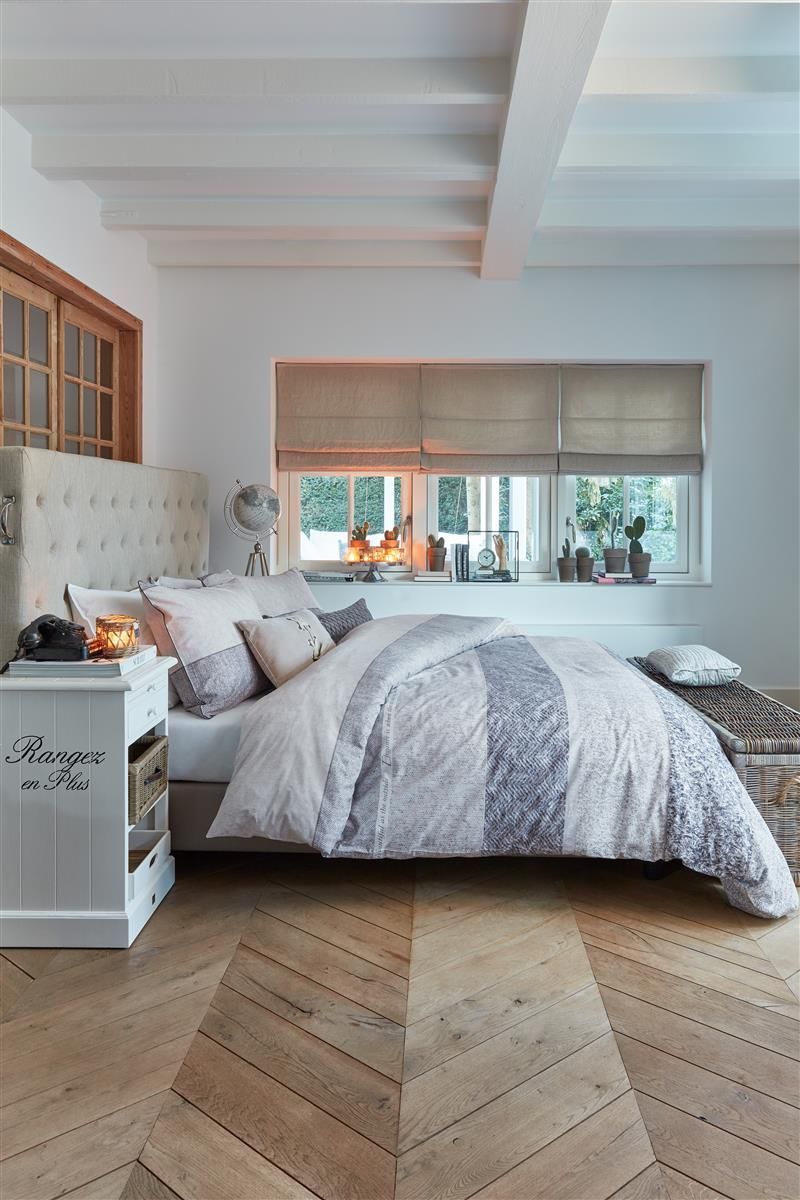 Rivièra Maison Softness dekbedovertrek - Sand - in 5 stappen een landelijke slaapkamer