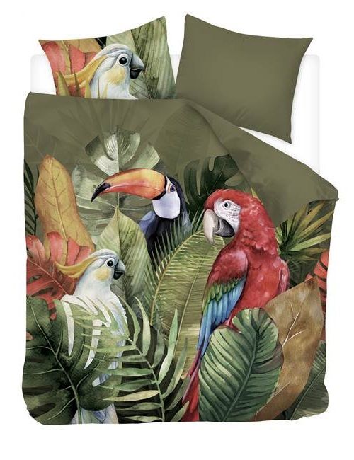 Snoozing Macaw dekbedovertrek