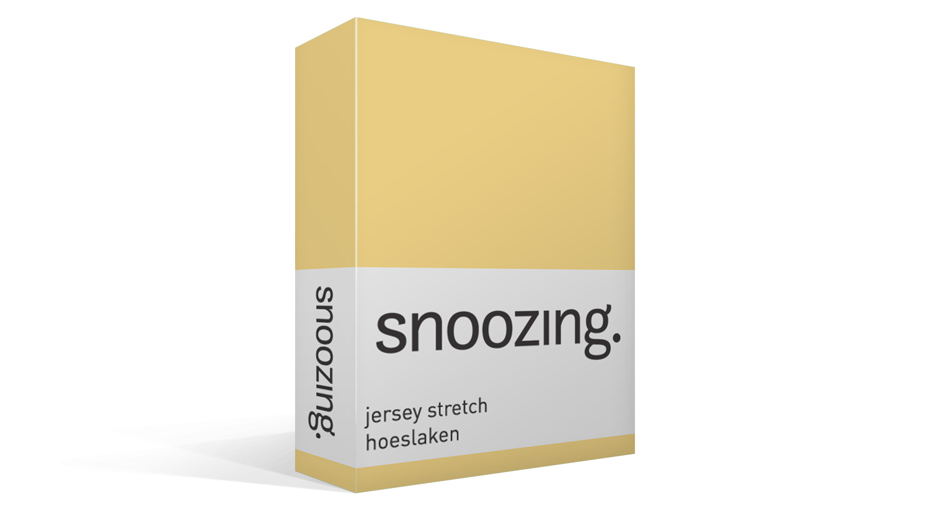 Snoozing jersey stretch hoeslaken - geel
