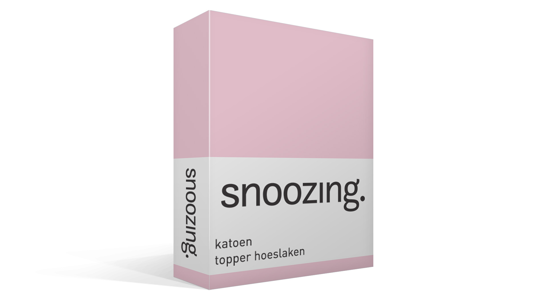 Snoozing katoen topper hoeslaken - roze