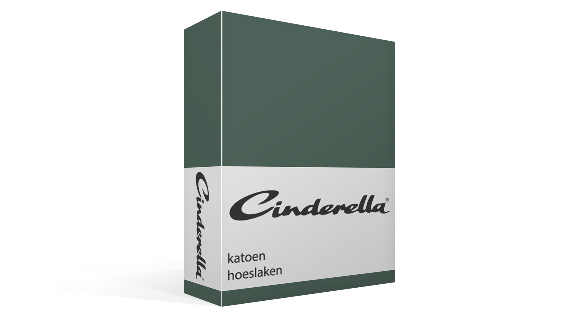 Cinderella katoen hoeslaken - green