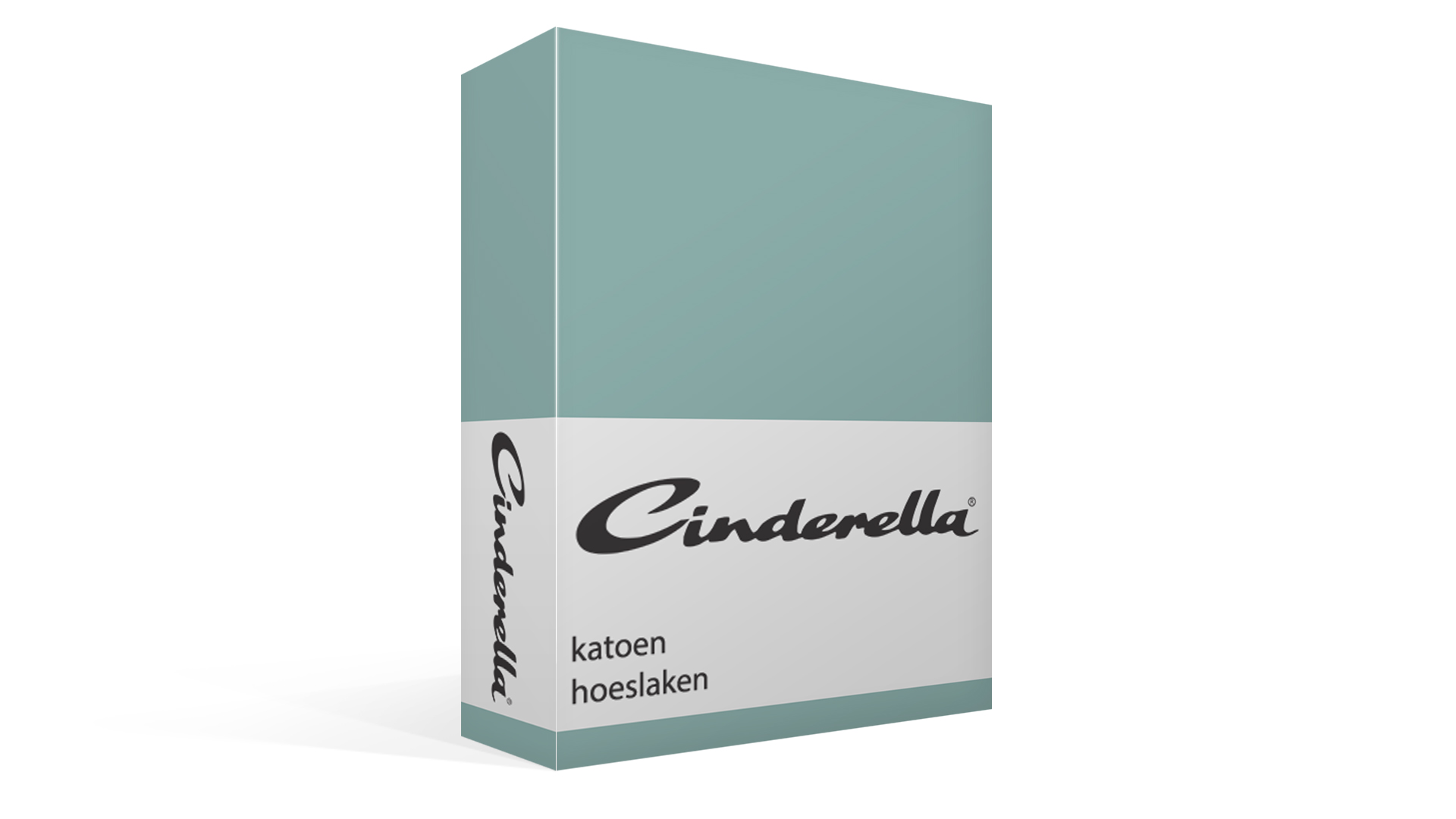 Cinderella katoen hoeslaken - mineral green