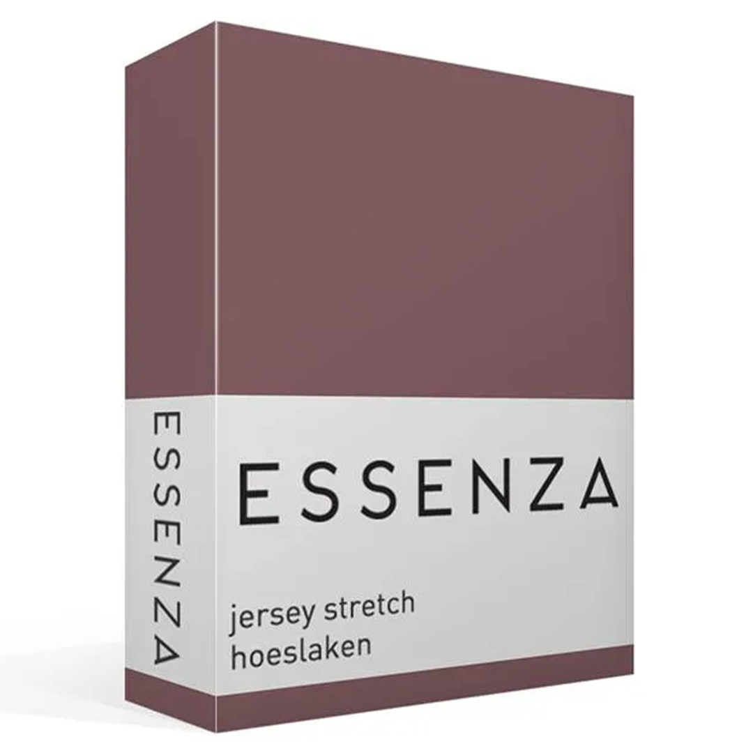 Essenza The Perfect Organic jersey stretch hoeslaken - marsala